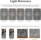 HUGEAR Retro Black Area Rug 8x10 Machine Washable Living Room Rugs Distressed Vintage Floral Low Pile Carpet Bedroom Office Dining Room Laundry Room Non Slip Soft Lightweight