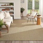 Nourison Home Courtyard 10' x 14' Green Fabric Area Rug