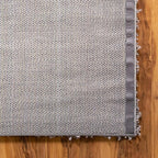 Unique Loom Solid Shag Collection Area Rug (10' x 13' 11" Rectangle, Cloud Gray)