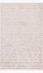 SAFAVIEH Marrakesh Collection Accent Rug - 3' x 5', Beige, Moroccan Boho Tribal Tassel Design, Non-Shedding & Easy Care, Ideal for High Traffic Areas in Entryway, Living Room, Bedroom (MRK517C)
