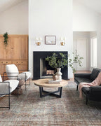Loloi Chris Loves Julia Jules Collection JUL-05 Lagoon/Brick 8'-6'' x 11'-6'', .13" Pile Height, Area Rug