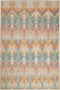 Dash & Albert Seneca Stone Machine Washable Rug, Runner-2.5 X 8 Feet, Multi Graphic Pattern