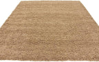 Unique Loom Solid Shag Collection Area Rug (7' 10" Square, Sandy Brown)
