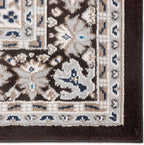 Home Dynamix Premium Sakarya Traditional Medallion Border Area Rug, Brown, 7'9"x10'8" , Rectangular