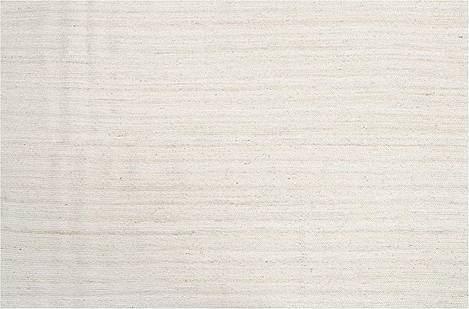 Hausattire Hand Woven Jute Braided Rug, 5'x8' – Off White, Reversible Boho Entry Area Rugs for Kitchen, Living Room I Farmhouse Indoor Outdoor Decorative Floor Rug, 60x96 Inches