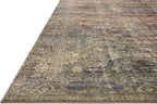 Loloi Amber Lewis Morgan Collection MOG-05 Spice/Lagoon 9'-6" x 13'-6" 38" Thick Area Rug feat. CloudPile, Neutral, Room Décor, Vintage Inspired, Livingroom, Bedroom, Dining Area