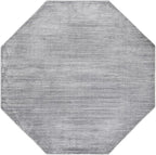 Unique Loom Finsbury Collection Area Rug - Kate (7' 10" Octagon, Gray/ Ivory)