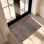 Kuden 3x5 Small Rug, Machine Washable, Non-Slip Backing, Vintage Style, Soft, Low Pile, Area Rugs for Entryway Kitchen Indoor Entrance