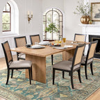 Bavni Washable Rug 5x7 Area Rug for Living Room Bedroom Dining, Washable Vintage Print Carpet, Ultra-Thin Low Pile Lightweight Rug with Non Slip Backing, Multi Green