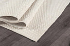 Easy Jute Rugs 4x6 White Color Living Room Indoor Outdoor Area Rug for Farmhouse Patio and Kitchen Rug High Traffic Washable Easy to Clean Solid Boho Woven Design Outside Carpet (4 x 6)
