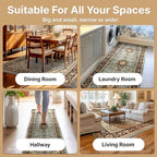 Well Woven Barclay Collection Medallion Kashan Light Blue 5x7 Area Rug - for Living Room, Bedroom, and Dining Room