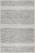 Dash and Albert Malta Grey Machine Washable Area Rug - 2.5' x 8' Runner Grey Stripe Washable Accent Rug - Durable, High Traffic Areas Kitchen, Mudroom, Hallways