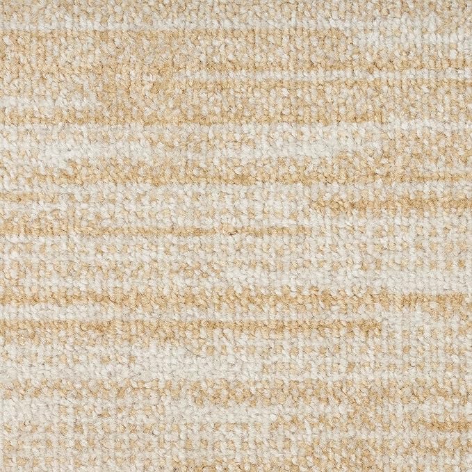 Nourison Home Nourison Essentials Ivory Gold 4' x Round Area Rug - Easy Clean, Non Shedding, Bed Room, Living Room, Dining Room, Kitchen (4' x Round)