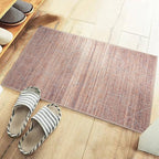 GLN Rugs Contemporary Collection - Machine Washable Area Rug, Contemporary Washable, Non Slip, Low Pile Chenille Rug, Living Room, Bedroom, Kitchen Rug (3' x 5' Terra/Brown)