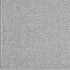 LUMI Ultra Thin Indoor Door Mat for Entrance 24"x36", Non Slip Entryway Mat, Low Profile Doormat, Unique Herringbone Design Carpet for Inside, Patio, Porch, Gray