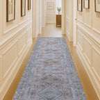 Washable Area Rug. Modern Farmhouse. Vintage. Turkish. Bohemian. Distressed. Oriental. Traditional. Rugs for Living Room. Dining. Bedroom. Office. Entryway. Foyer. (863BM, 2'5" x 4'9")