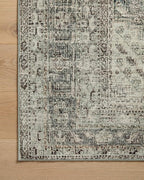 Loloi Magnolia Home by Joanna Gaines Sinclair Collection SIN-04 Natural/Sage 7'-6" x 9'-6", .25" Pile Height, Machine Washable, Area Rug