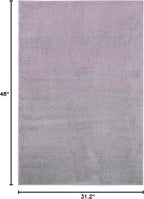 SAFAVIEH Adirondack Collection Accent Rug - 2'6" x 4', Purple & Green, Modern Ombre Design, Non Shedding & Easy to Clean, Ideal for Front Door, Kitchen, Entryway, Accent Space (ADR113V)