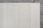 Beverly Rug Micro Loop Large Area Rug White 10x14 Modern Luxury Boho Geometric Durable Indoor Area Rugs for Living Dining Room Office Stain Resistant Non Shedding Casual Indoor Carpet White 10 x 14
