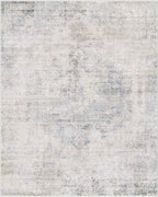 Non Slip 10ft Long Hallway Runner Rug - Blue and Gray 2 x 10 Runner Rug, Washable & Waterproof 2x10 Kitchen Floor Mat - Modern Abstract Design Décor