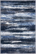 Modern Abstract Entryway Rug Indoor 2x3 Washable Rug Non-Slip Soft Small Area Rug Navy Blue Kitchen Mats Thin Print Faux Wool Floor Carpet Throw Rugs for Entrance Bedroom