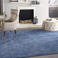 Nourison Home Nourison Essentials Navy Blue 10' x 14' Area Rug - Easy Clean, Non Shedding, Bed Room, Living Room, Dining Room, Kitchen (10' x 14')
