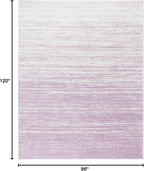 SAFAVIEH Area Rug 8x10 - Adirondack Collection - Large - Cream & Purple, Modern Ombre Design, Non Shedding & Easy to Clean, Ideal for Living Room, Bedroom, Office, Dining Space (ADR113L)