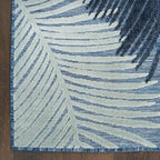Nourison Home Suncoast Denim 5'3" x 7'3" Area Rug - Easy Clean, Non Shedding, Bed Room, Living Room, Dining Room, Kitchen (5' x 7')