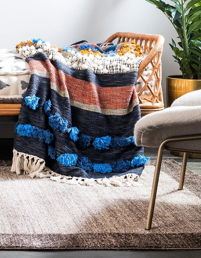 Rugs.com Angelica Collection Rug – 2' x 3' Light Brown Medium Rug Perfect for Entryways, Kitchens, Breakfast Nooks, Accent Pieces