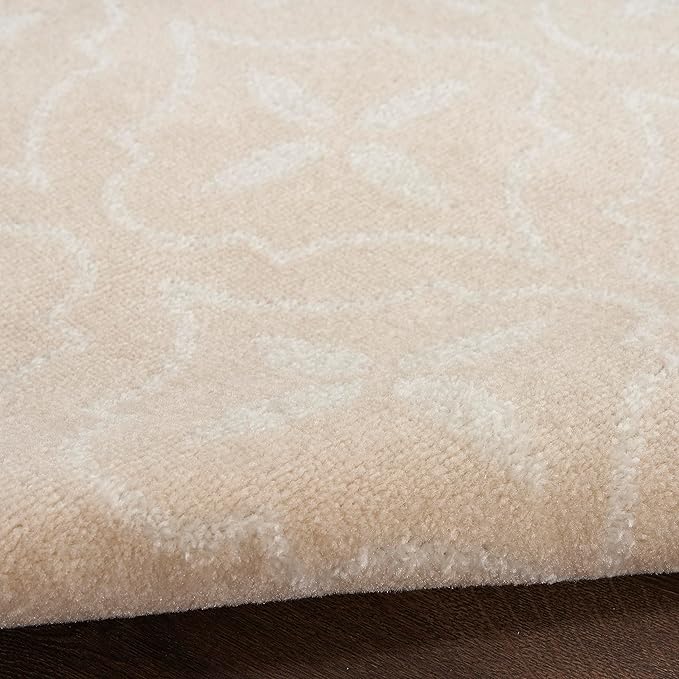 Nourison Home Nourison Essentials Ivory Beige 2'2" x 7'6" Area Rug - Easy Clean, Non Shedding, Bed Room, Living Room, Dining Room, Kitchen (8' Runner)