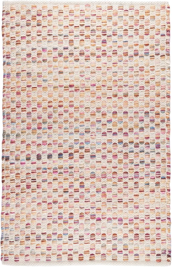Dash and Albert Torrey Wool Area Rug - 7.5 X 9.5 Multicolor Geomatric Handwoven Accent Rug - Durable, Low Pile, Guest Room, Home Office, Dining Room - Premium Luxury Hotel Quality Soft Breathable