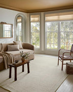Loloi Magnolia Home by Joanna Gaines Henley Collection HNY-01 Ivory/Silver 2'-6" x 9'-6" Runner Rug