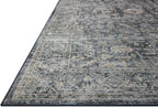 Loloi Amber Lewis Josie Collection JOS-01 Ocean/Natural 2'-3" x 3'-9", .13" Pile Height, Low Profile, Machine Washable, Accent Rug