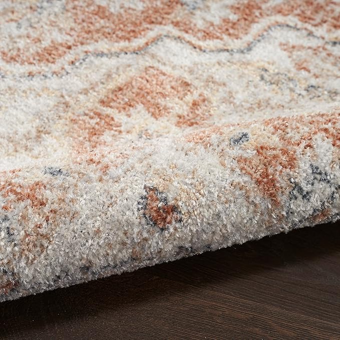 Nourison Home Astra Machine Washable Gold Multicolor 5'3" x 7' Area Rug - Easy Clean, Non Shedding, Bed Room, Living Room, Dining Room, Kitchen (5' x 7')