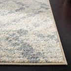 SAFAVIEH Adirondack Collection Accent Rug - 3' x 5', Ivory & Light Blue, Modern Distressed Design, Non-Shedding & Easy Care, Ideal for High Traffic Areas in Entryway, Living Room, Bedroom (ADR131T)