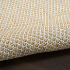Nourison Home Courtyard Natural 9' x 12' Area Rug - Easy Clean, Non Shedding, Bed Room, Living Room, Dining Room, Kitchen (9' x 12')
