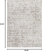 Livabliss x Our PNW Home Cascade Minimalist Area Rug, 5'3" x 7', Brown