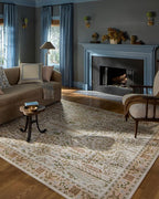 Loloi Rifle Paper Co. Canopy Collection CNP-01 Cream 7'-6" x 9'-6" Area Rug