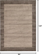 Rugs.com Angelica Collection Rug – 7' x 10' Light Brown Medium Rug Perfect for Bedrooms, Dining Rooms, Living Rooms