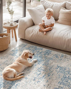 ILANGO 8x10 Area Rug for Living Room Bedroom Washable Modern Rugs 8' x 10' with Non Slip Backing High Traffic Indoor Carpet for Dining Room Dorm Non-Shedding & Fade Resistant Modern