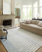 Loloi Chris Loves Julia Chris Collection CHR-01 Ivory/Denim 2'-0'' x 5'-0'', .50" Pile Height, Accent Rug
