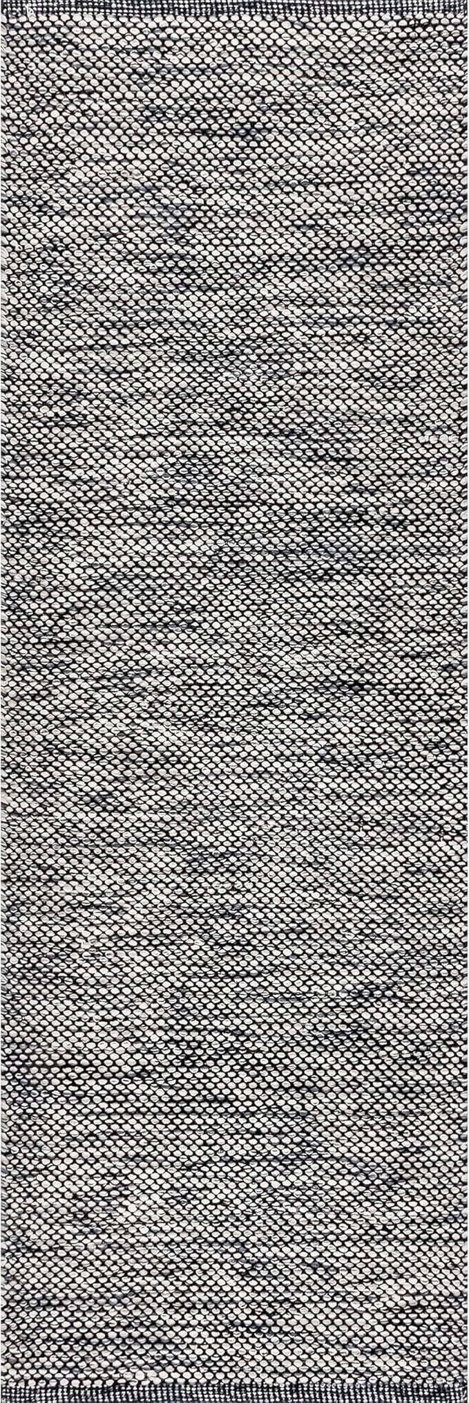 nuLOOM Alessi Solid Farmhouse Cotton Runner Rug, 2' 6" x 10', Grey