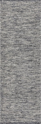 nuLOOM Alessi Solid Farmhouse Cotton Runner Rug, 2' 6" x 6', Grey