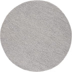 SAFAVIEH Natura Collection Area Rug - 12' Round, Silver, Handmade Wool Blend, Textured Design, Ideal for Living Room, Bedroom, Dining Space (NAT620C)