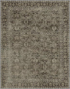 8x10 Area Rug Machine Washable Boho Rug for Living Room,Ultra-Thin Low Pile Carpet,Lightweight Indoor Printed Rug,Non Slip Floral Area Rug for Bedroom, Dining Room, Home Office,Vintage Sage Green