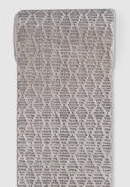 Well Woven Custom Size Hallway & Stair Runner- Harlow Babylon Taupe 31 Inches Wide x 3 Feet Long Runner (31" x 3') Runner Rug - Moroccan Diamond Pattern, Ultra-Soft, Easy-Clean