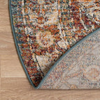 Unique Loom Isabella Collection Area Rug - Adjani (5' 1" Round, Multi/ Beige)