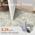 8x10 Area Rug Washable Vintage Neutral Living Room Carpet Large Indoor Non Slip Taupe Bedroom Distressed Low Pile Retro Accent Throw Rug for Dining Room