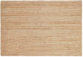 REDEARTH · Rectangular Area Rug - 4'x6' Braided Natural Jute with Non-Skid Backing - Handwoven Boho Rug for Bedroom, Kitchen, Living Room - Farmhouse Aesthetic Home Decor - Durable Handmade Rug