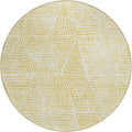 Addison Rugs Chantille ACN591 Wheat 8' x 8' Indoor Outdoor Round Rug, Easy Clean, Machine Washable, Non Shedding, Bedroom, Living Room, Dining Room, Kitchen, Patio Rug